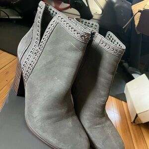 Charcoal grey Swede boots